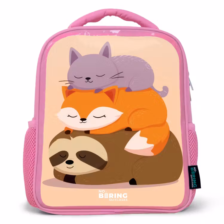 Kinderrugzak - Roze - Dieren - Slapen - Samen — 1