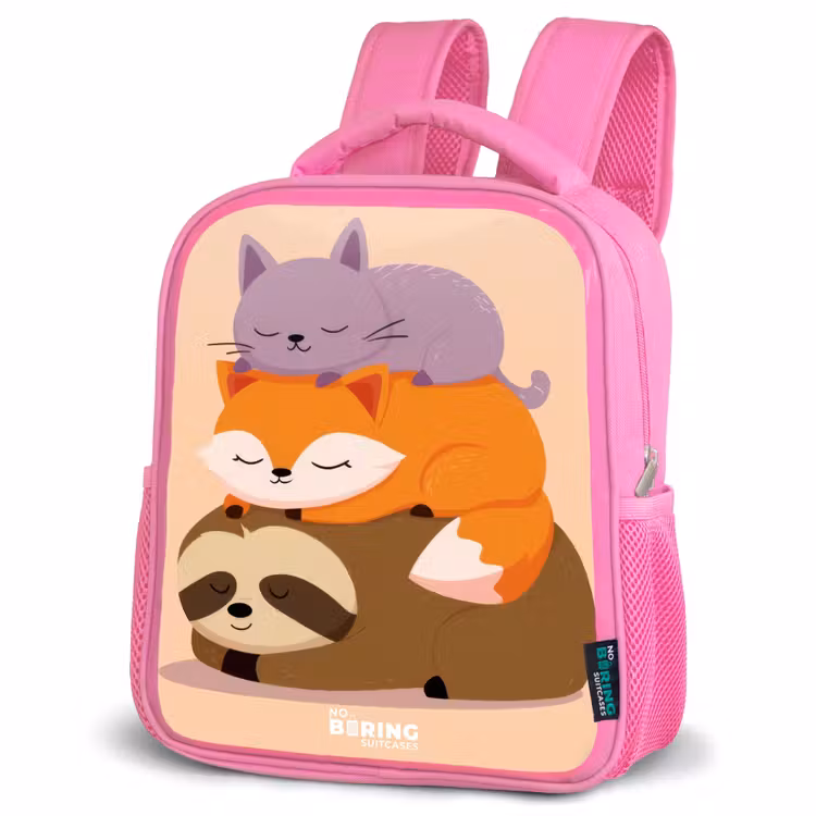 Kinderrugzak - Roze - Dieren - Slapen - Samen — 4