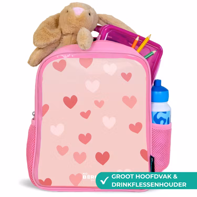 Kinderrugzak - Roze - Hartjes — 2
