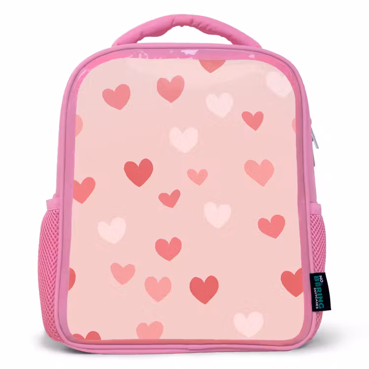 Kinderrugzak - Roze - Hartjes - Patroon - Roze β 1