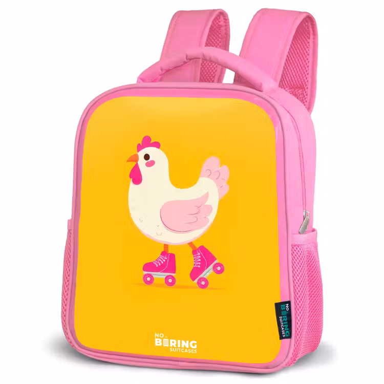 Kinderrugzak - Roze - Kip - Rolschaatsen - Geel — 4