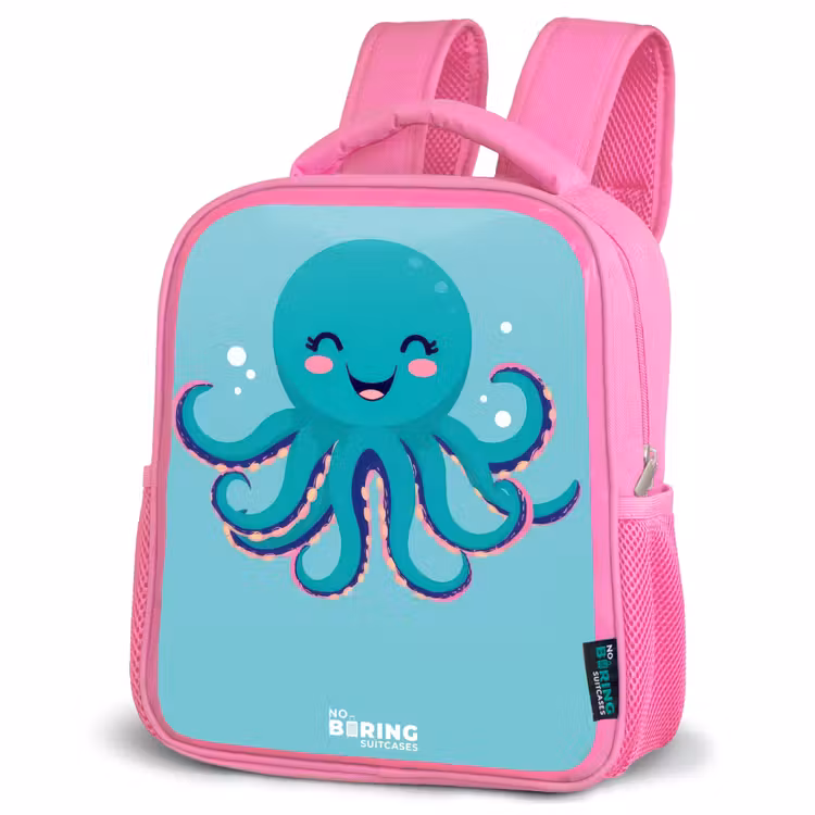 Kinderrugzak - Roze - Octopus - Water - Blauw — 4