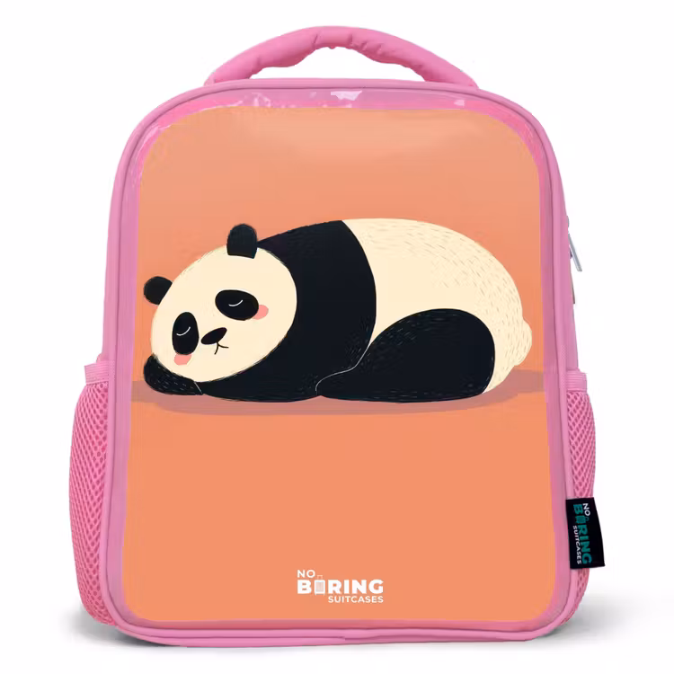 Kinderrugzak - Roze - Panda - Slapen - Oranje — 1