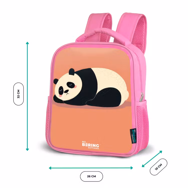 Kinderrugzak - Roze - Panda - Slapen - Oranje — 3