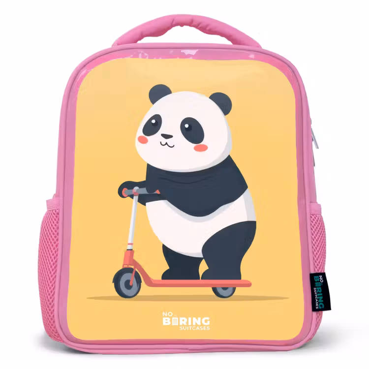 Kinderrugzak - Roze - Panda - Step - Geel — 1