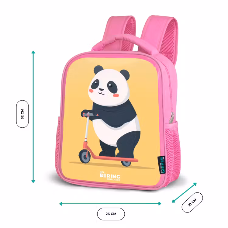Kinderrugzak - Roze - Panda - Step - Geel — 3