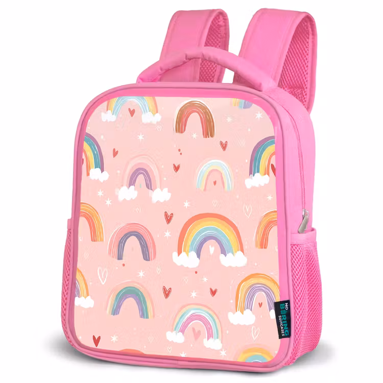 Kinderrugzak - Roze - Regenboog - Patroon - Pastel — 4
