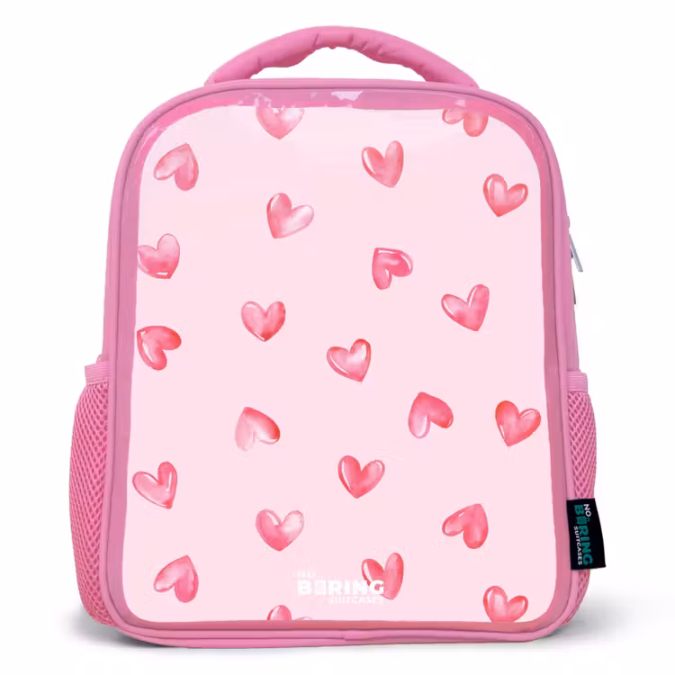 Kinderrugzak - Roze - Roze hartjes — 1