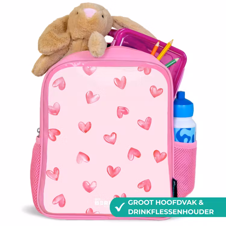 Kinderrugzak - Roze - Roze hartjes — 2