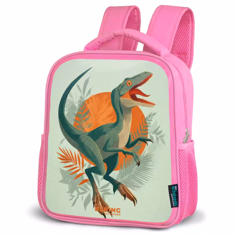 Kinderrugzak - Roze - Sluipende jager met bladeren — 4