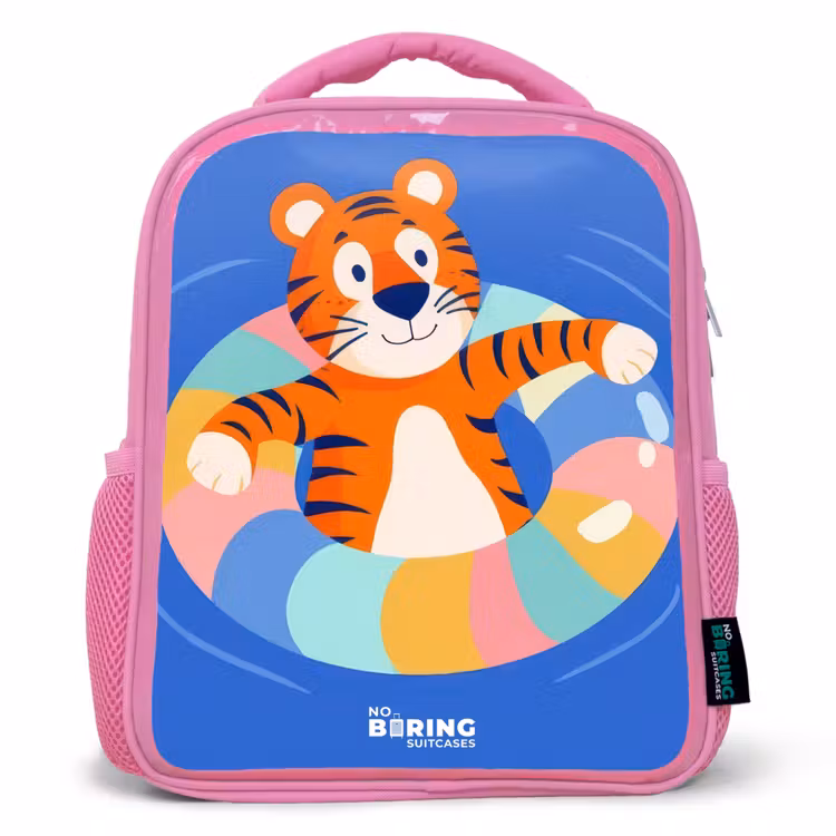 Kinderrugzak - Roze - Tijger - Zwemband - Water — 1