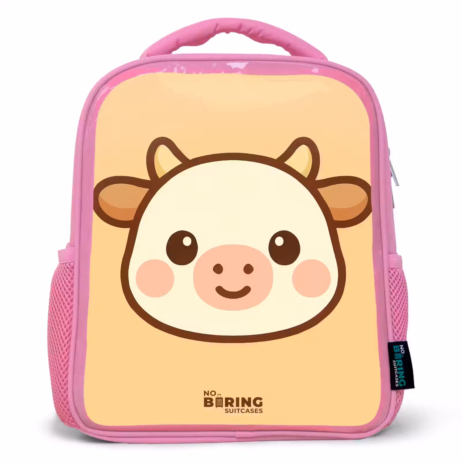 Kinderrugzak - Roze - Kawai - Koe - Bruin — 1