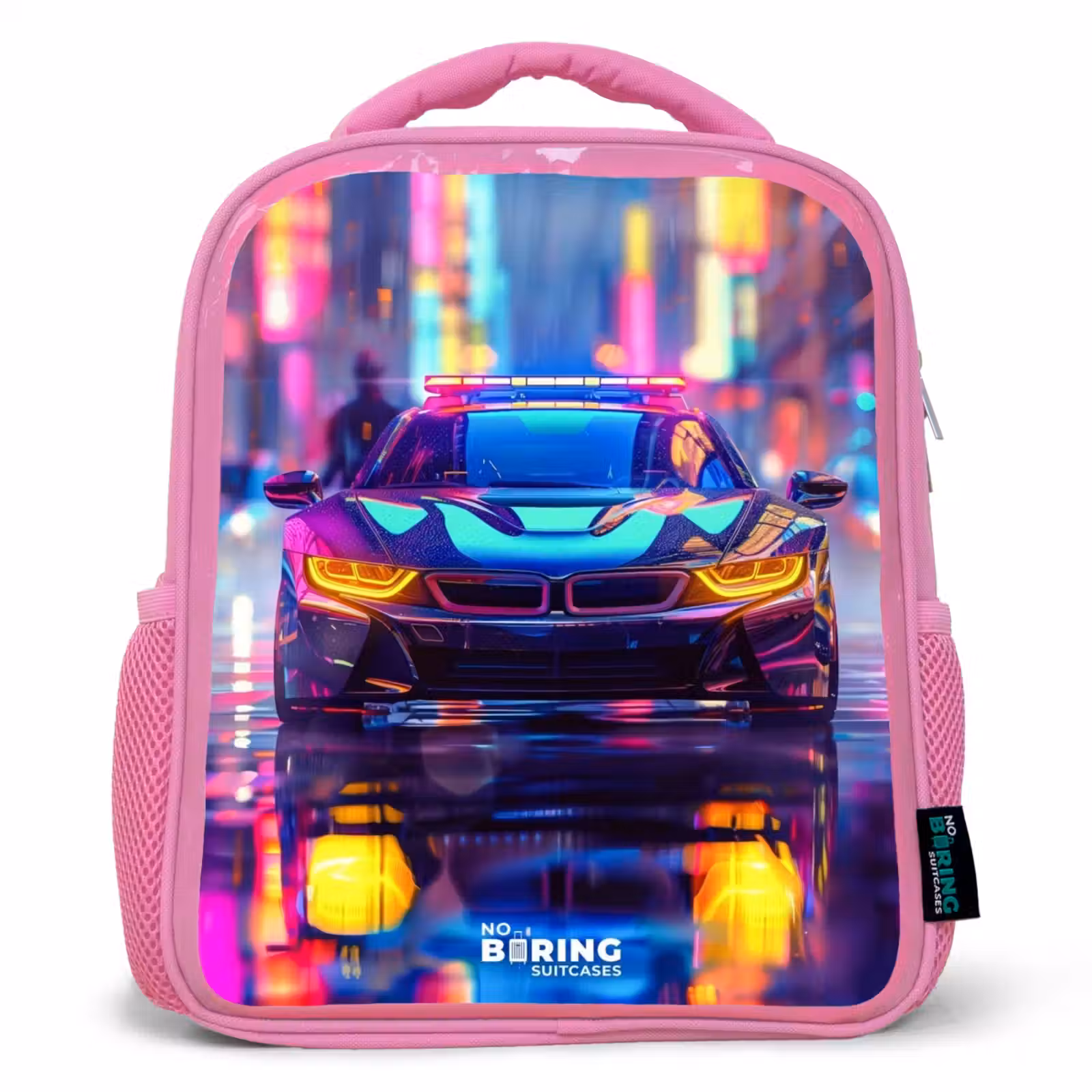 Kinderrugzak - Roze - Neon nightcar — 1