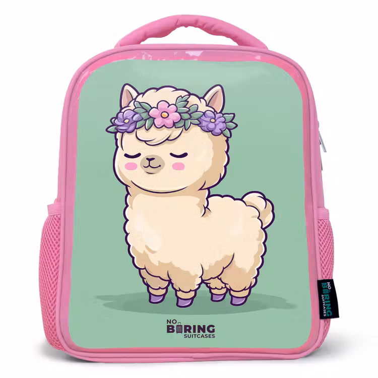 Kinderrugzak - Roze - Kawai - Alpaca - Groen β 1