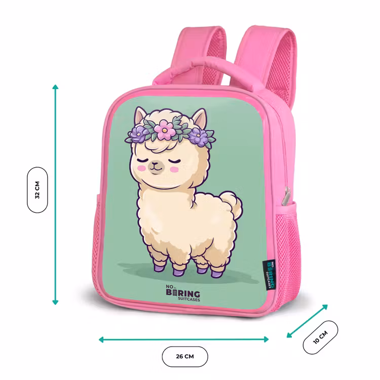 Kinderrugzak - Roze - Kawai - Alpaca - Groen β 3