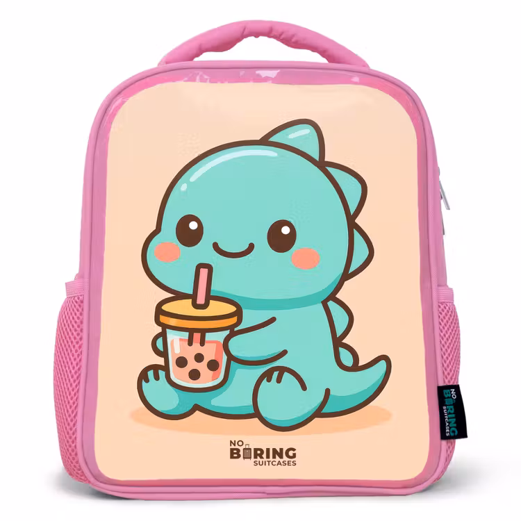 Kinderrugzak - Roze - Kawai - Dino - Bubbletea — 1