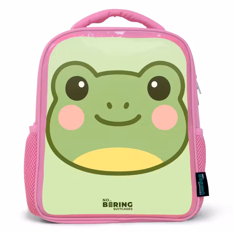Kinderrugzak - Roze - Kawai - Kikker - Groen — 1