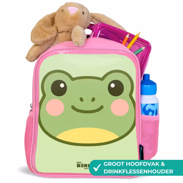 Kinderrugzak - Roze - Kawai - Kikker - Groen — 2