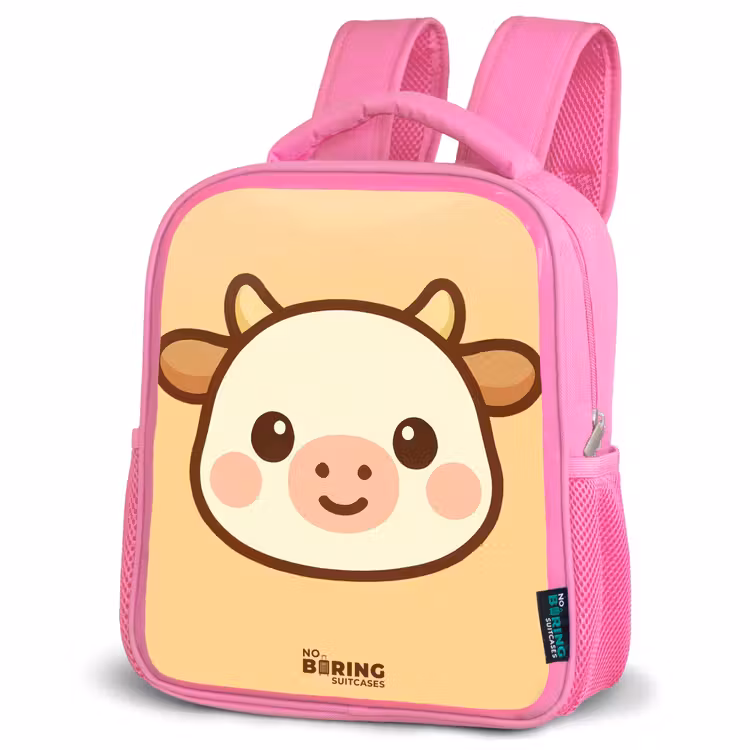 Kinderrugzak - Roze - Kawai - Koe - Bruin — 4