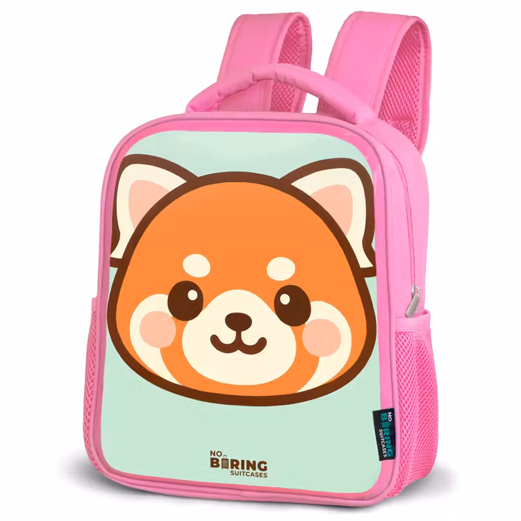 Kinderrugzak - Roze - Kawai - Rode panda - Groen β 4