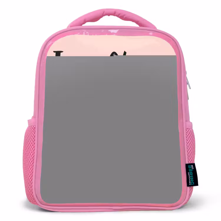 Kinderrugzak met naam - Roze - Kawai - Varken - Roze — 1