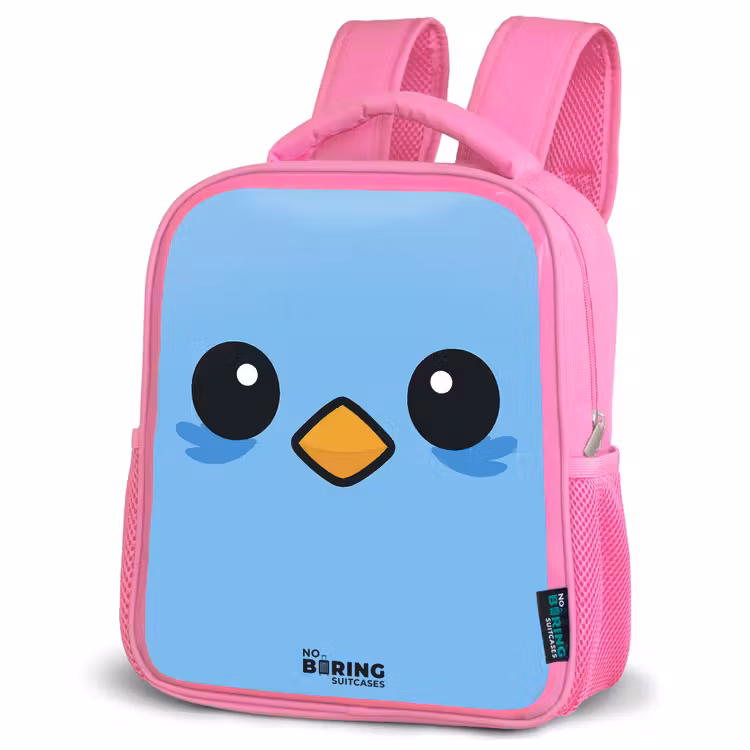 Kinderrugzak - Roze - Kawai - Vogel - Blauw — 4