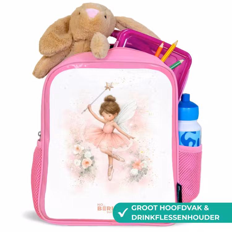 Kinderrugzak - Roze - Ballerina fee in roze β 2