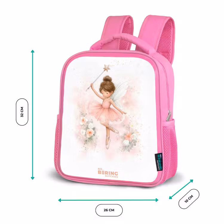 Kinderrugzak - Roze - Ballerina fee in roze β 3