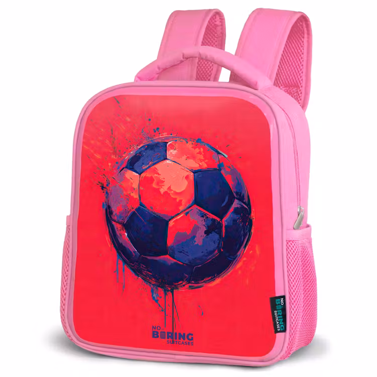 Kinderrugzak - Roze - Voetbal - Verf - Blauw - Rood — 4