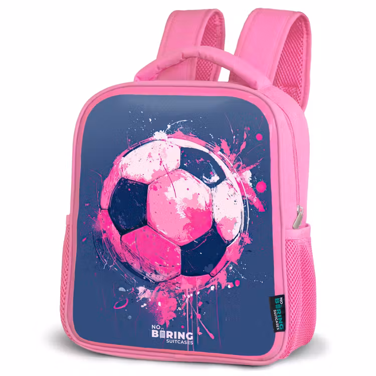 Kinderrugzak - Roze - Voetbal - Verf - Roze - Blauw — 4