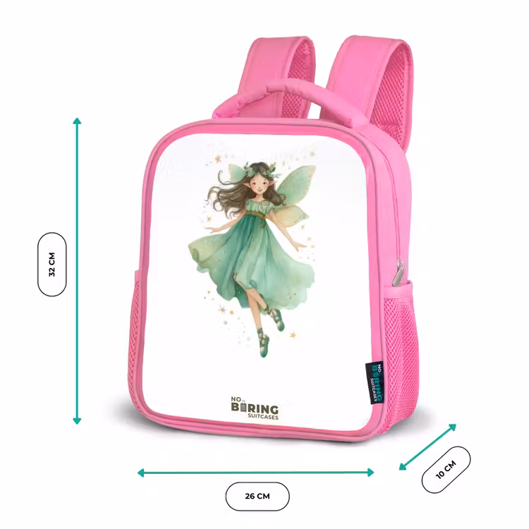 Kinderrugzak - Roze - Zwevende groene elf — 3
