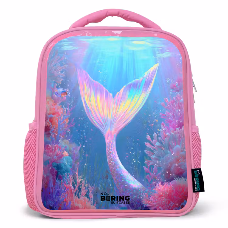 Kinderrugzak - Roze - Zeemeermin - Koraal - Water — 1