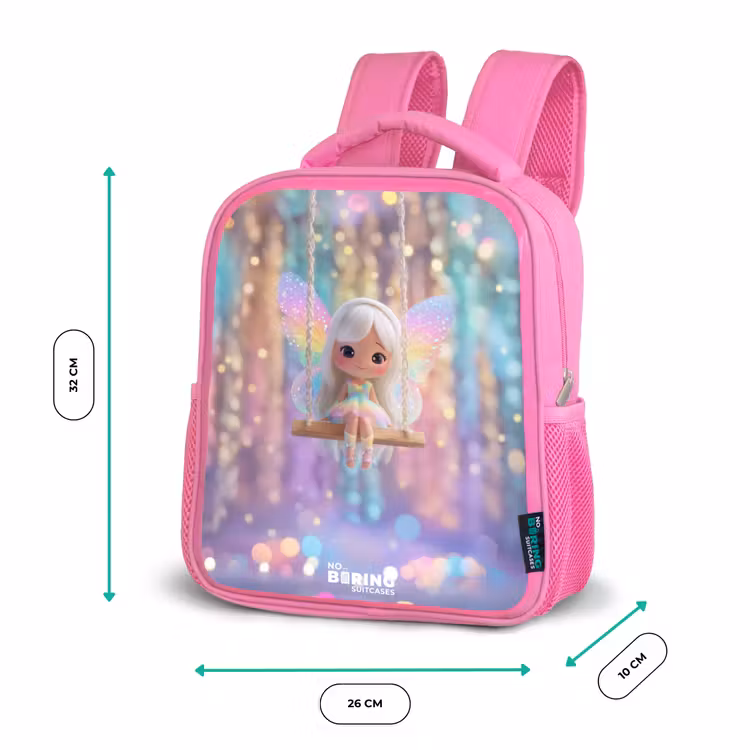 Kinderrugzak - Roze - Fee - Elf - Regenboog — 3