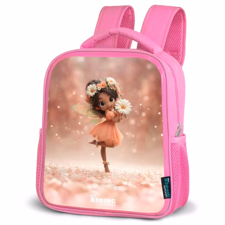 Kinderrugzak - Roze - Fee met madeliefjes β 4