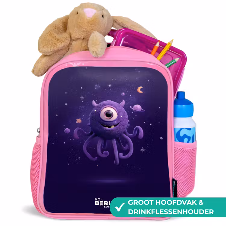 Kinderrugzak - Roze - Kosmisch tentakelmonster â 2