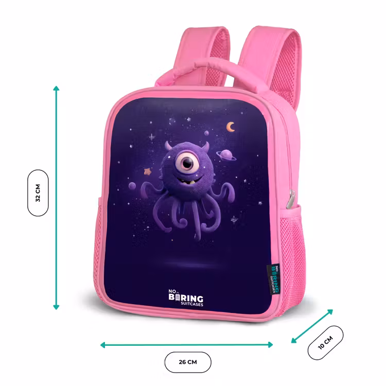 Kinderrugzak - Roze - Kosmisch tentakelmonster â 3