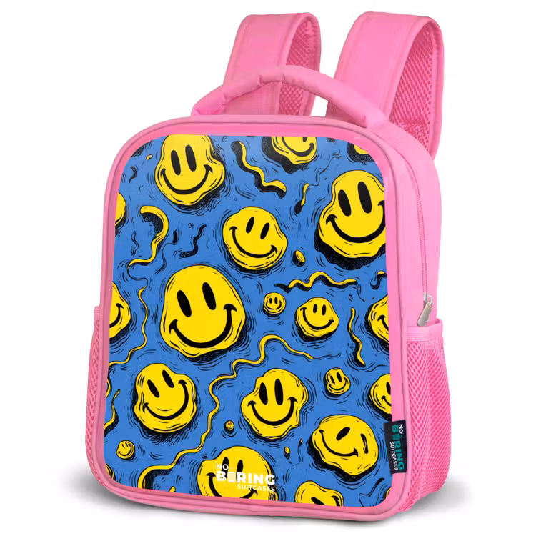 Kinderrugzak - Roze - Smiley - Geel - Blauw — 4