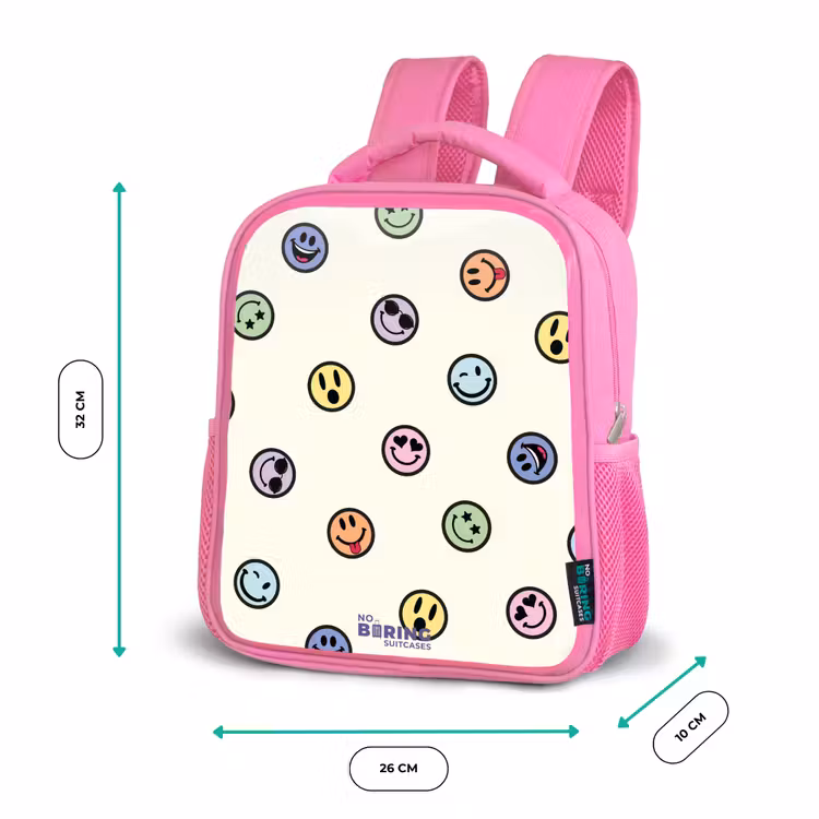 Kinderrugzak - Roze - Speelse smiley-mix — 3