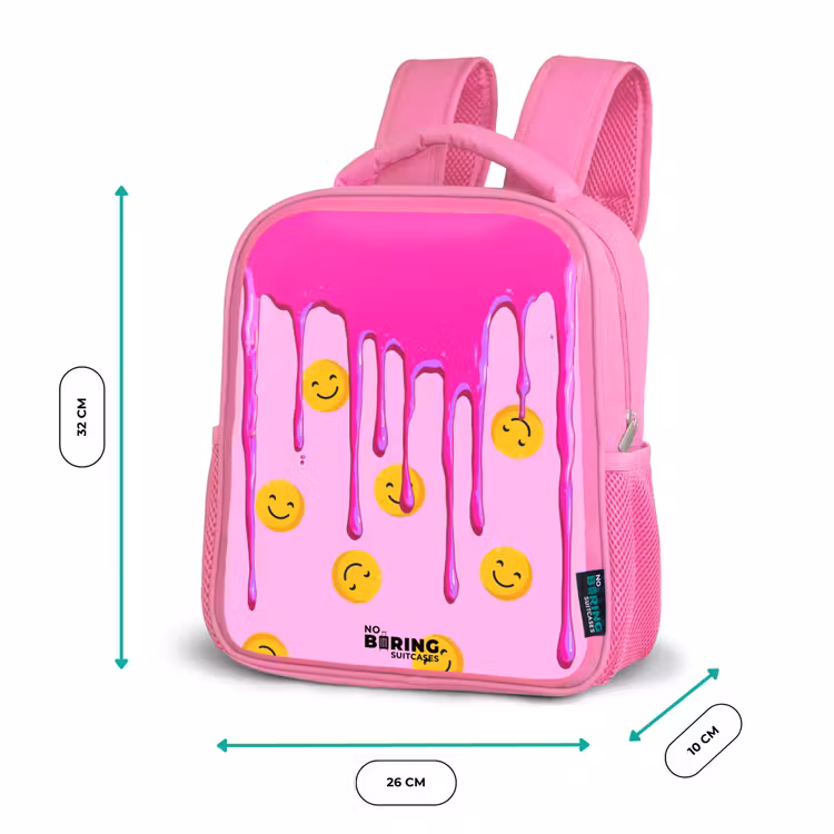 Kinderrugzak - Roze - Verf - Smiley - Roze — 3