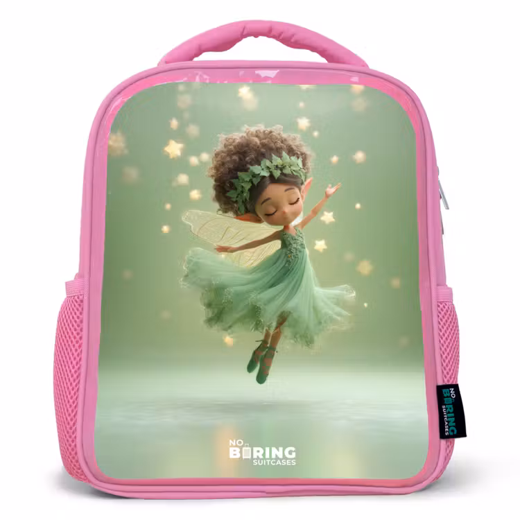 Kinderrugzak - Roze - Dansende fee in groen licht — 1