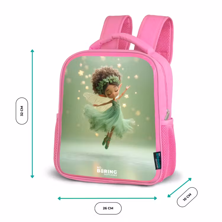 Kinderrugzak - Roze - Dansende fee in groen licht — 3