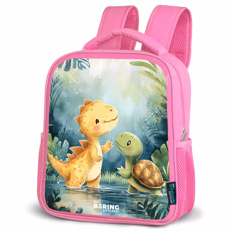 Kinderrugzak - Roze - Dino - Schildpad - Jungle — 4