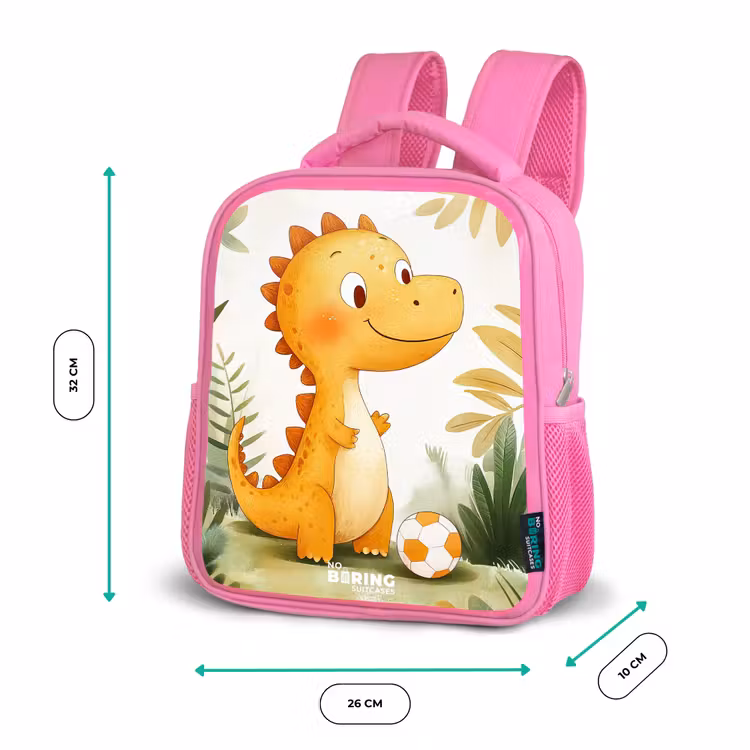 Kinderrugzak - Roze - Dino - Voetbal - Oranje — 3