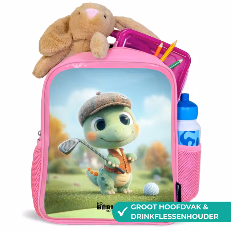 Kinderrugzak - Roze - Golf - Dino - Groen — 2