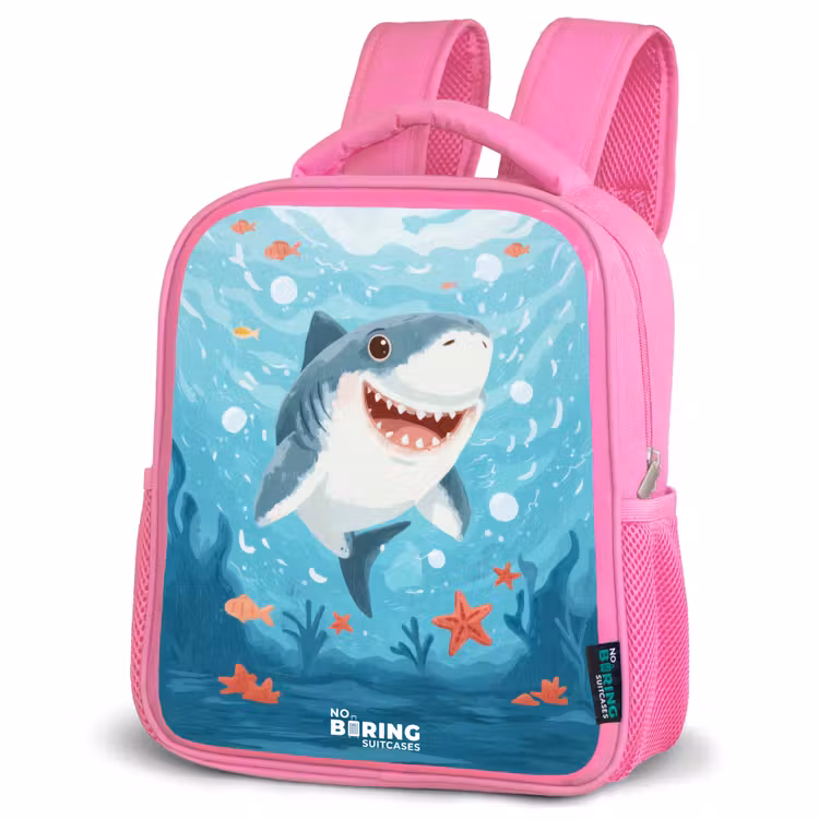 Kinderrugzak - Roze - Haai - Water - Zee — 4