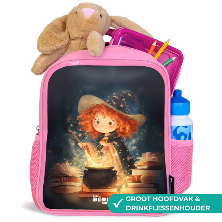 Kinderrugzak - Roze - Heks met Sprankelende Toverdrank — 2