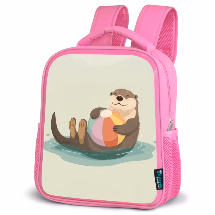 Kinderrugzak - Roze - Otter - Strandbal - Kleurrijk — 4
