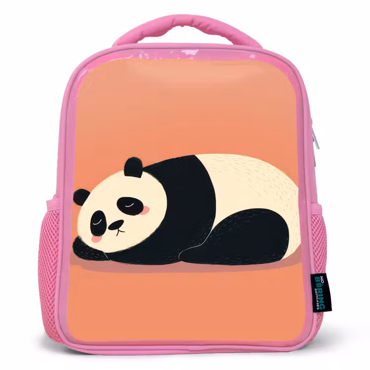 Kinderrugzak - Roze - Panda - Slaap - Oranje — 1
