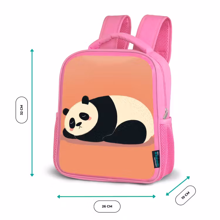 Kinderrugzak - Roze - Panda - Slaap - Oranje — 3