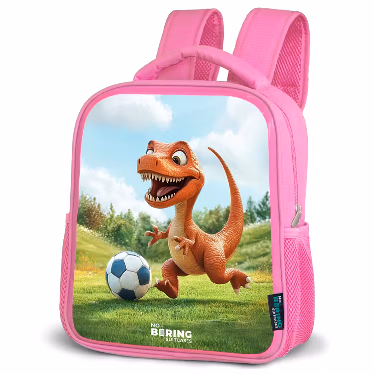 Kinderrugzak - Roze - Voetbal - Dino - Sport — 4